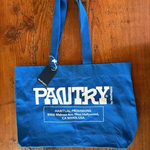 NWT Madhappy Pantry Large Blue Tote Bag 100% Cotton